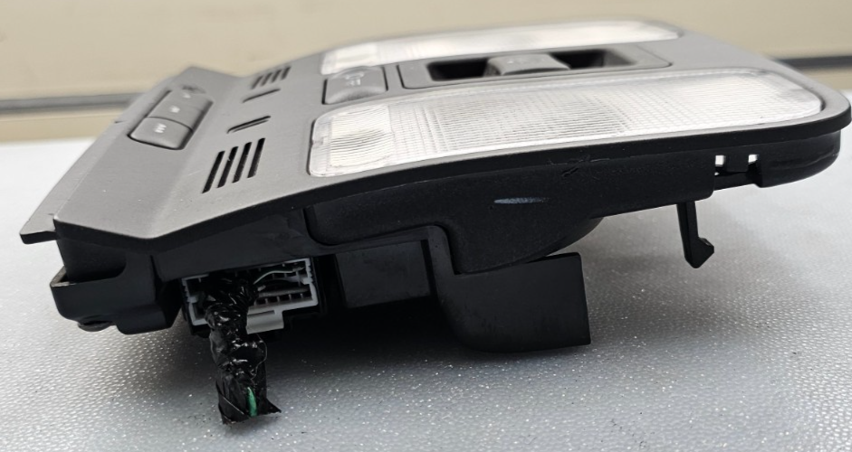 🔥04-08 TL FRONT OVERHEAD CONSOLE SUNROOF DOME MAP LIGHT TRIM CEILING BLACK