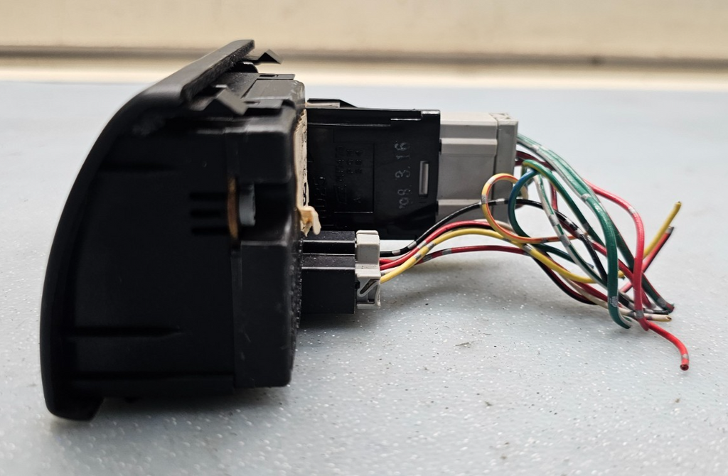 🔥98-02 Honda Accord Center Dash Clock Hazard Switch Board Digital Button Black