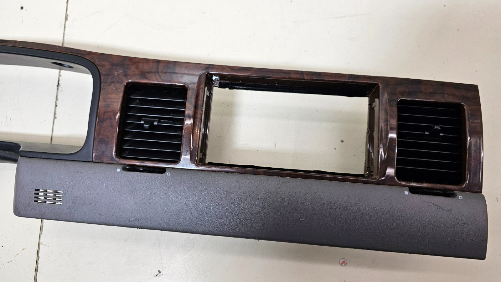 🔥98-02 Lincoln Town Car Dash Radio Trim Speedometer Cluster Wood Grain OEM