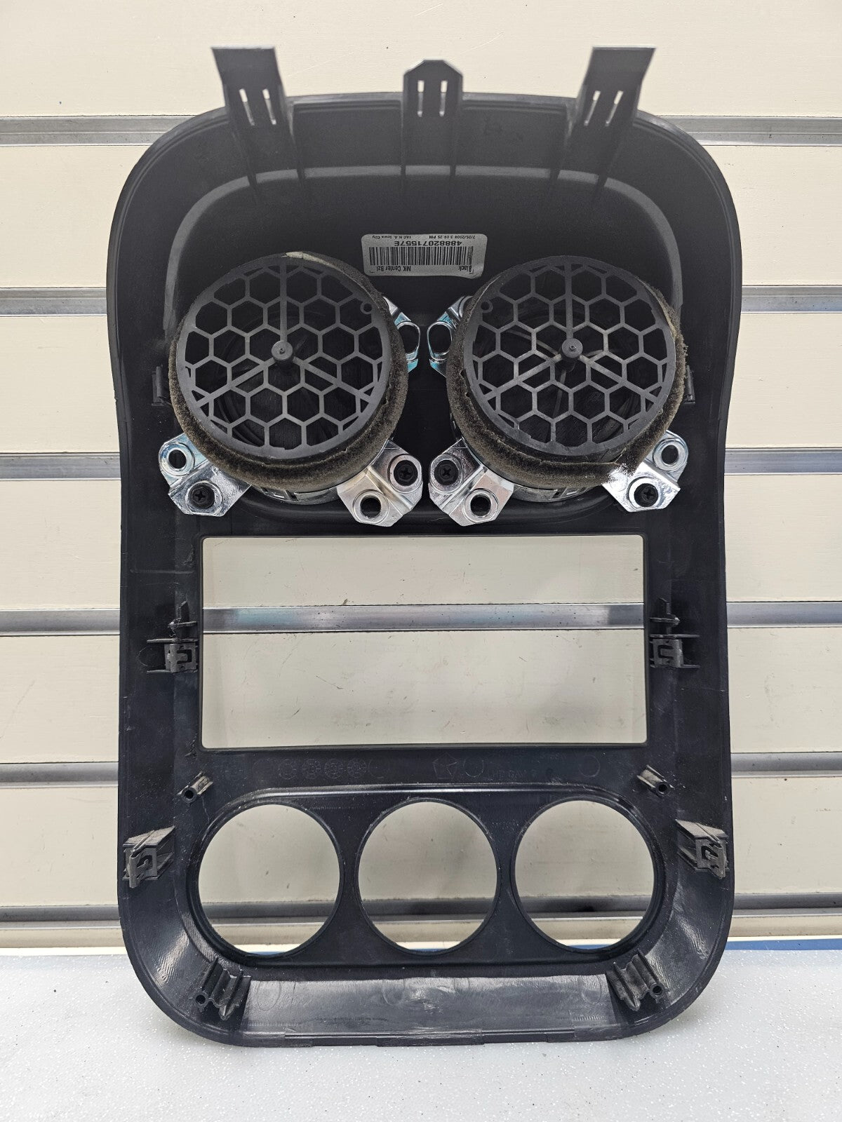 🔥10-16 Jeep Compass Patriot Center Radio Climate Dash Trim Bezel Vents BLACK