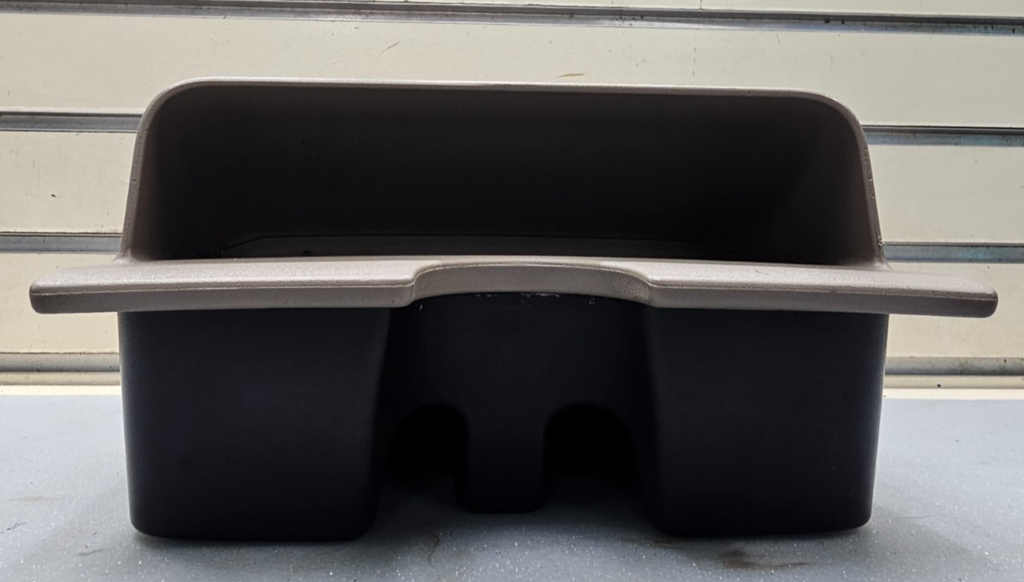 🔥04-08 FORD F-150 F150 CENTER CONSOLE REAR DUAL CUP DRINK HOLDER BLACK/TAN