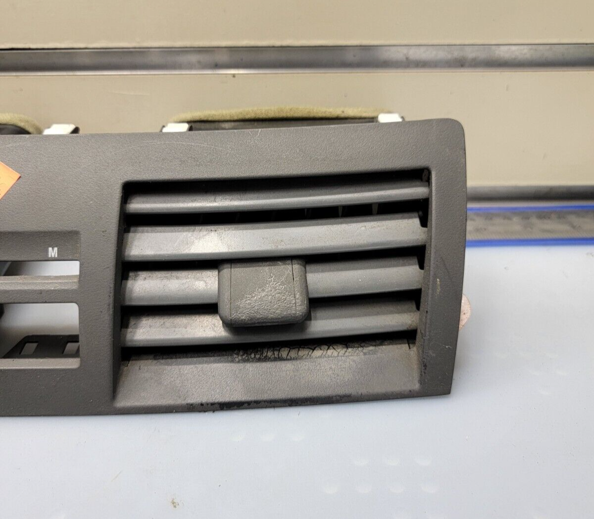 🔥2007-2011 Toyota Camry Dash Center Air Vents Trim Insert Heater BLACK OEM
