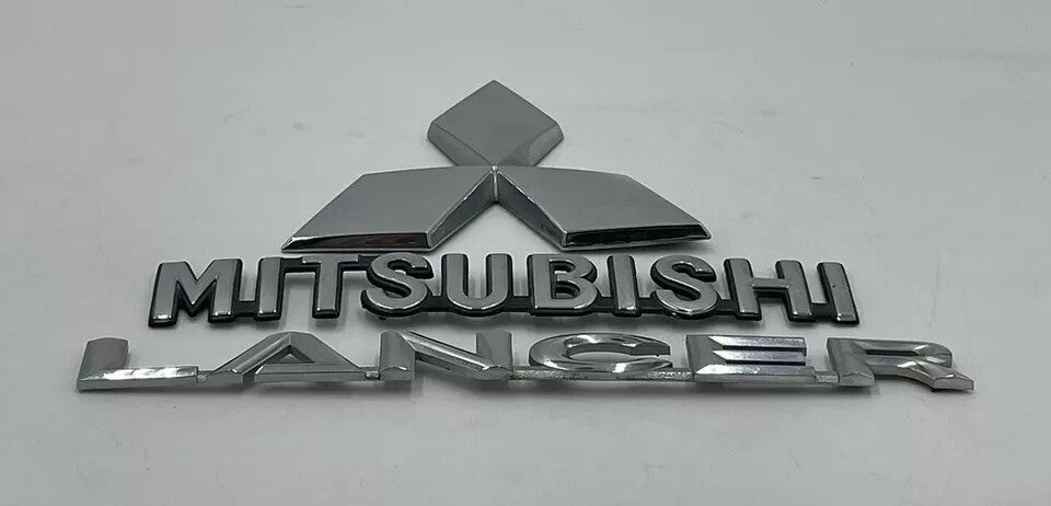 08-17 MITSUBISHI LANCER CHROME REAR TAILGATE NAMEPLATE EMBLEM LOGO SYMBOL BADGE