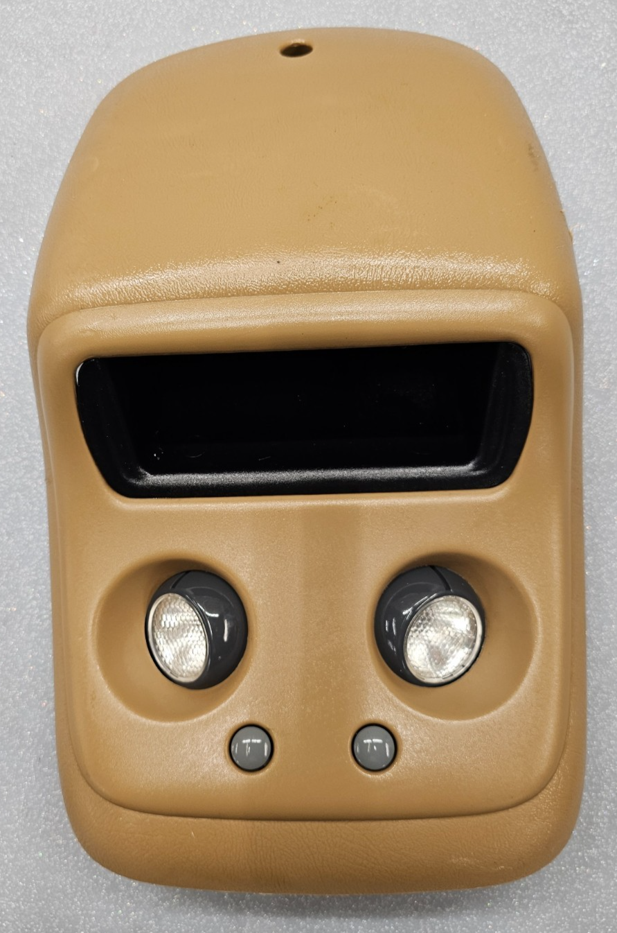🔥99-06 SIERRA SILVERADO Overhead Roof Console Dome Map Lights Storage Dark Tan