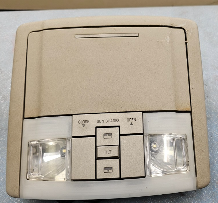 🔥07-14 Expedition Navigator Overhead Console Dome Map Light Sunroof Storage TAN