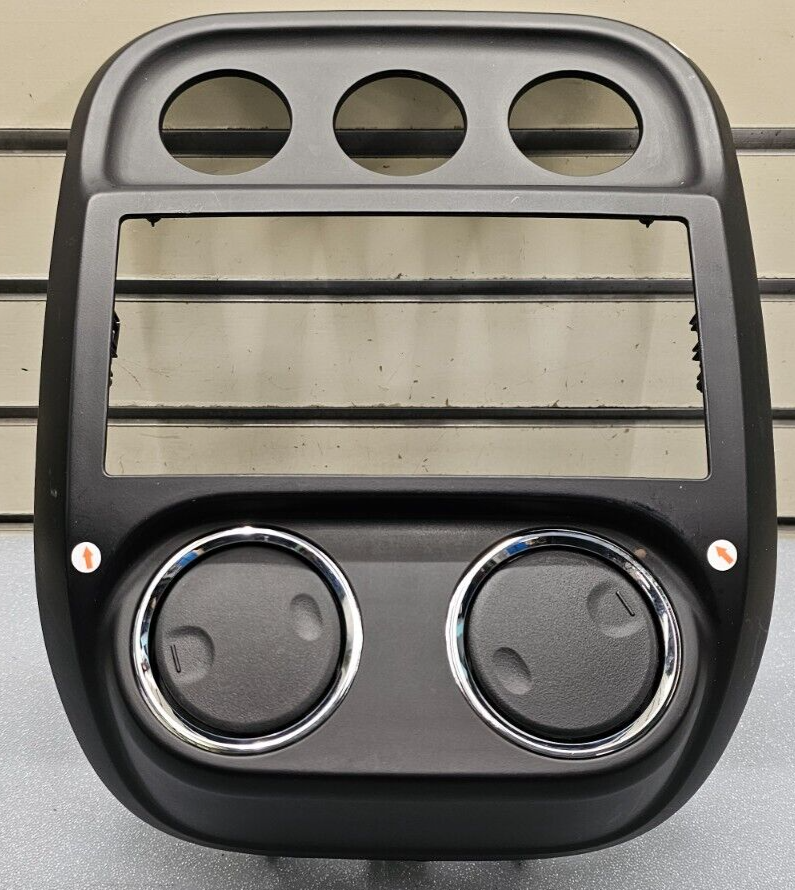 🔥10-16 Jeep Compass Patriot Center Radio Climate Dash Trim Bezel Vents BLACK