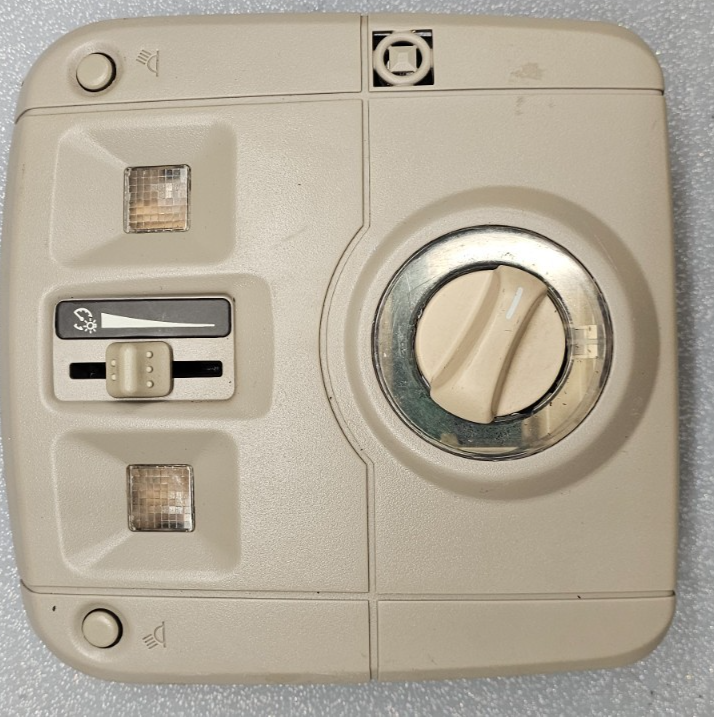 🔥03-07 Cadillac CTS Overhead Front Console Dome Map Light Lamp Switch Unit TAN