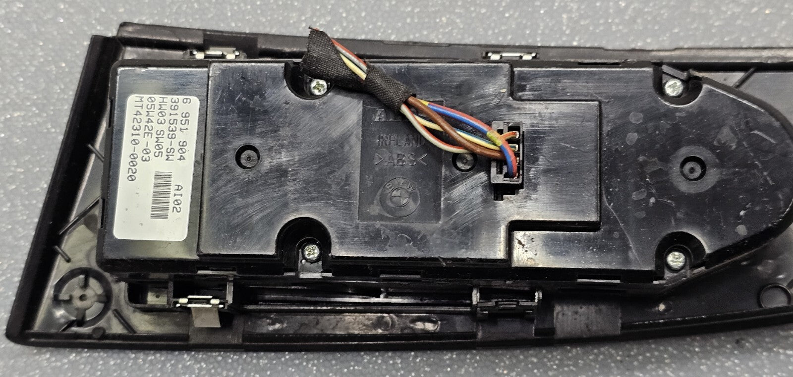🔥04-07 BMW 5-Series 525i 530i 545i Left Driver Master Door Window Switch Black