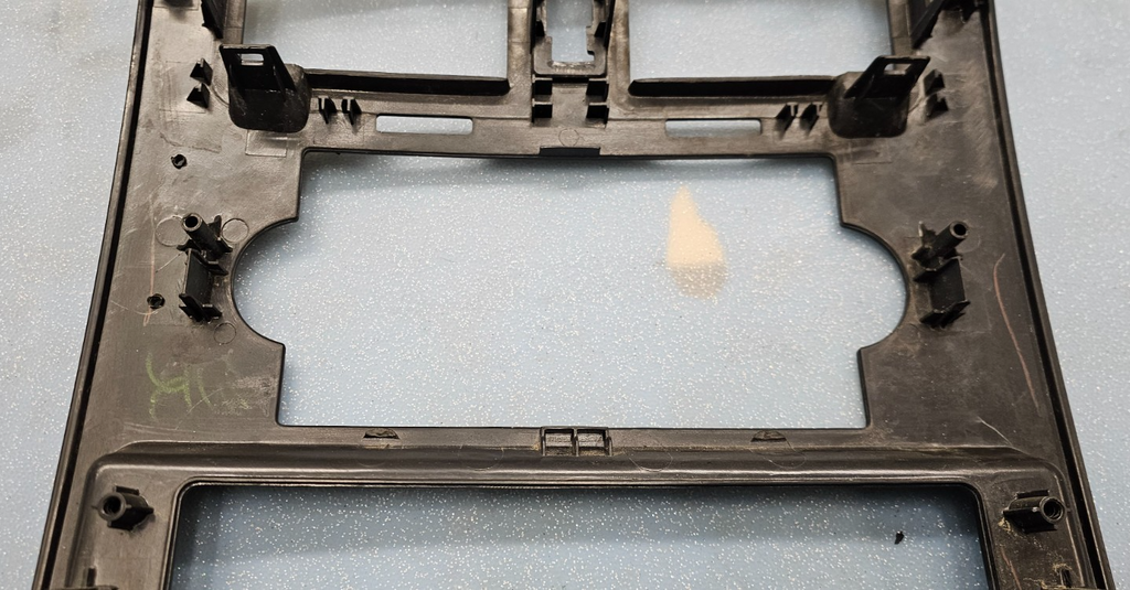 🔥05-07 Dodge DAKOTA Center Dash RADIO BEZEL AC Vents Trim Carbon Silver B12
