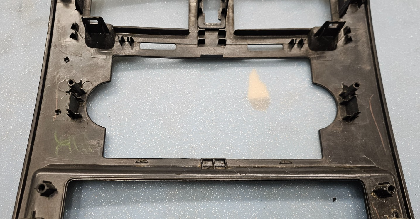 🔥05-07 Dodge DAKOTA Center Dash RADIO BEZEL AC Vents Trim Carbon Silver B12