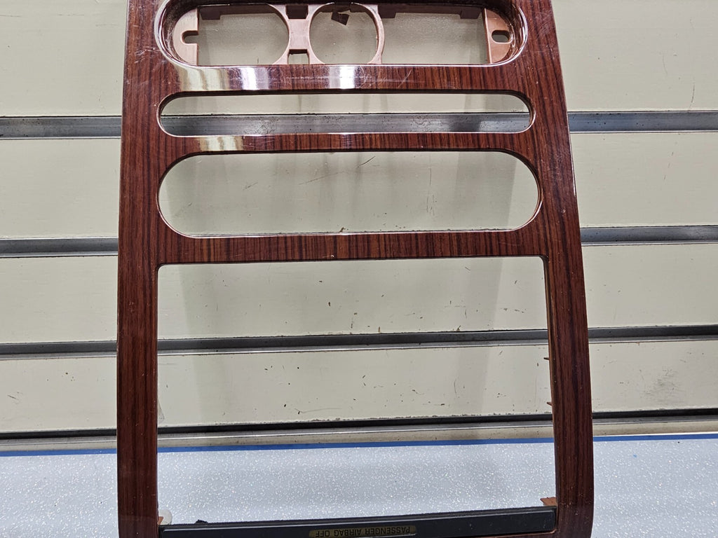 🔥04-08 Ford F150 Lariat Dash Radio Surround Bezel Trim Panel Woodgrain OEM