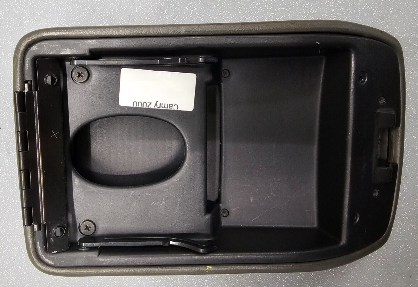 🔥97-01 Camry Center Console Arm Rest Lid Top Pad Cover Leather Assembly Black