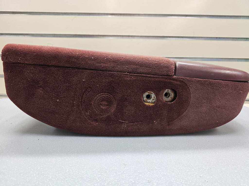 97-03Ford F150 Center Console JUMP SEAT Armrest Cloth/Leather cup holder Red JS6