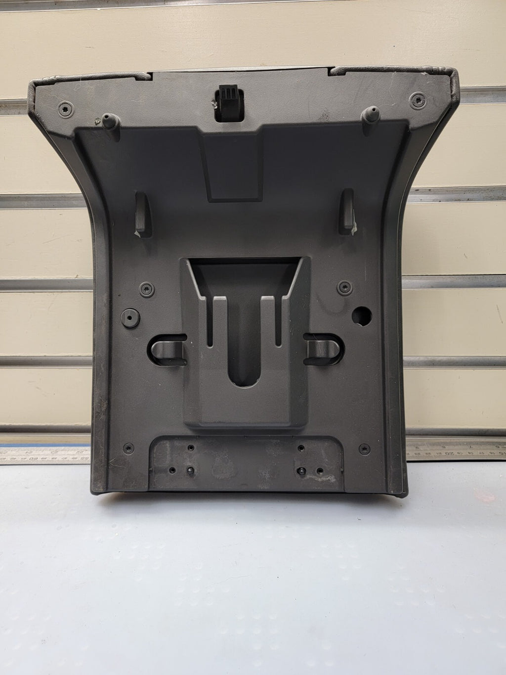 🔥04-08 FORD EXPEDITION CENTER CONSOLE COLUMN SHIFT ARM REST LID BLACK LEATHER