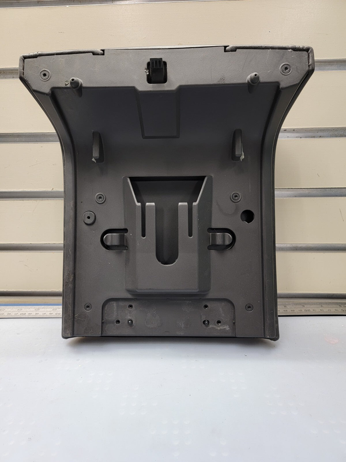 🔥04-08 FORD EXPEDITION CENTER CONSOLE COLUMN SHIFT ARM REST LID BLACK LEATHER