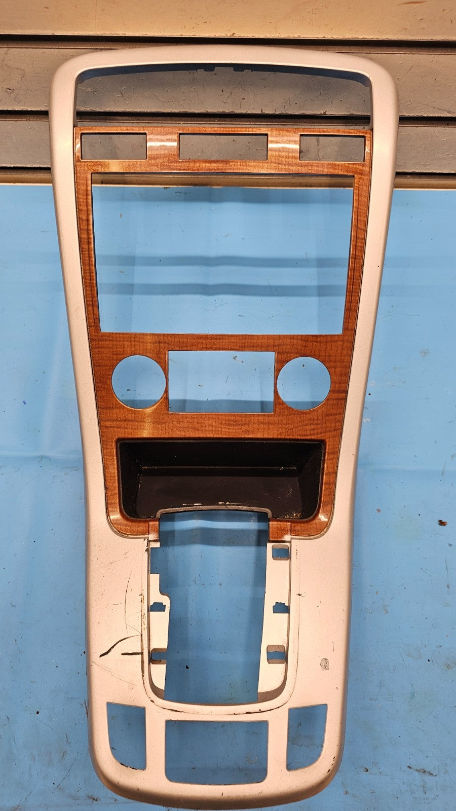 🔥07-09 Equinox Center Dash Radio Climate Surround Bezel Trim SILVER/WOOD B43