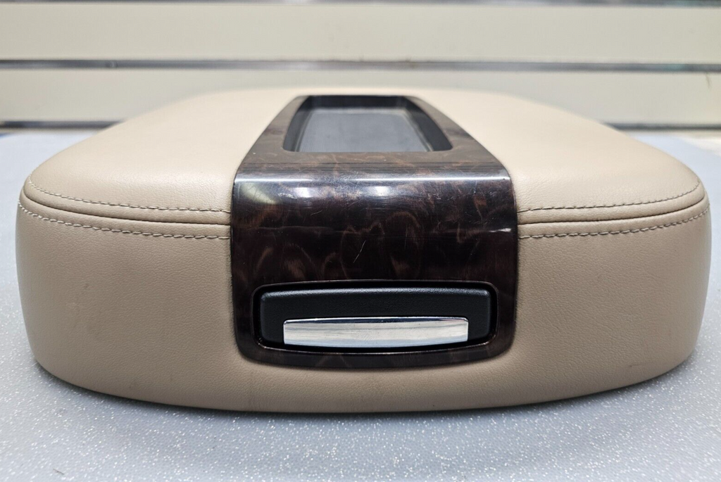 🔥07-13 Tahoe Suburban Yukon Leather Console Lid Armrest Cover Top Pad TAN JS5