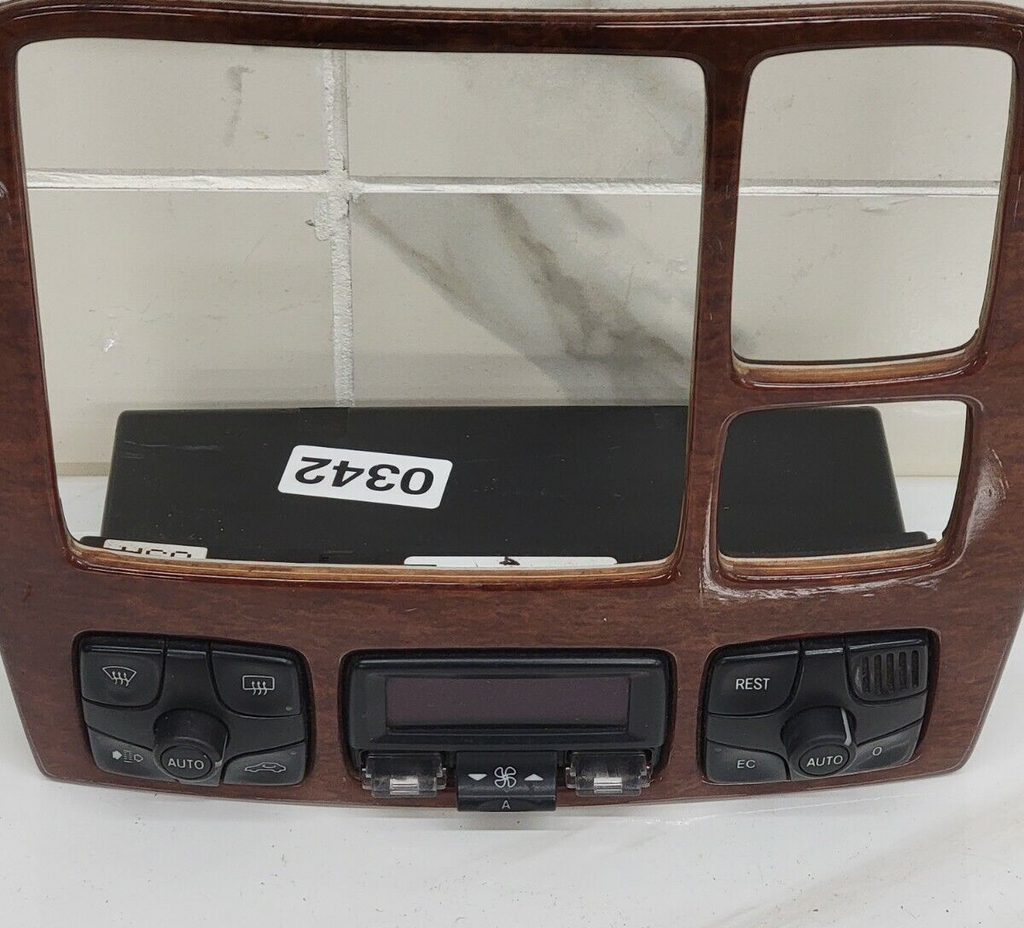 🔥00-06 Mercedes W220 S430 Dash Radio Surround Bezel Trim Panel Climate Control