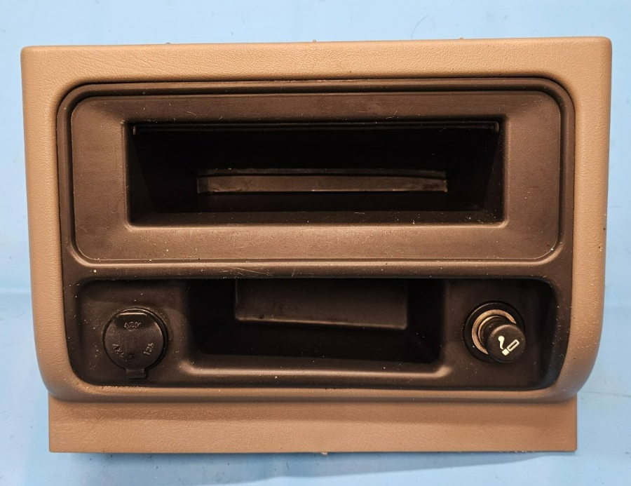 🔥03-06 SILVERADO SIERRA CENTER CONSOLE STORAGE BEZEL ASH TRAY TAN/BLACK OEM