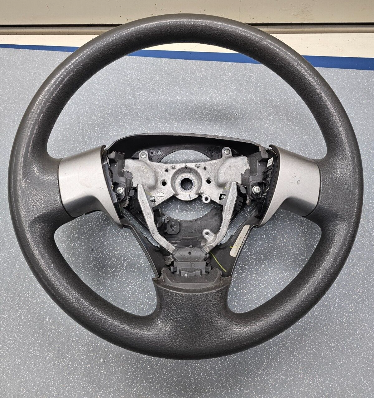 🔥09-13 TOYOTA MATRIX COROLLA FRONT STEERING COLUMN WHEEL ASSEMBLY BLACK LEATHER
