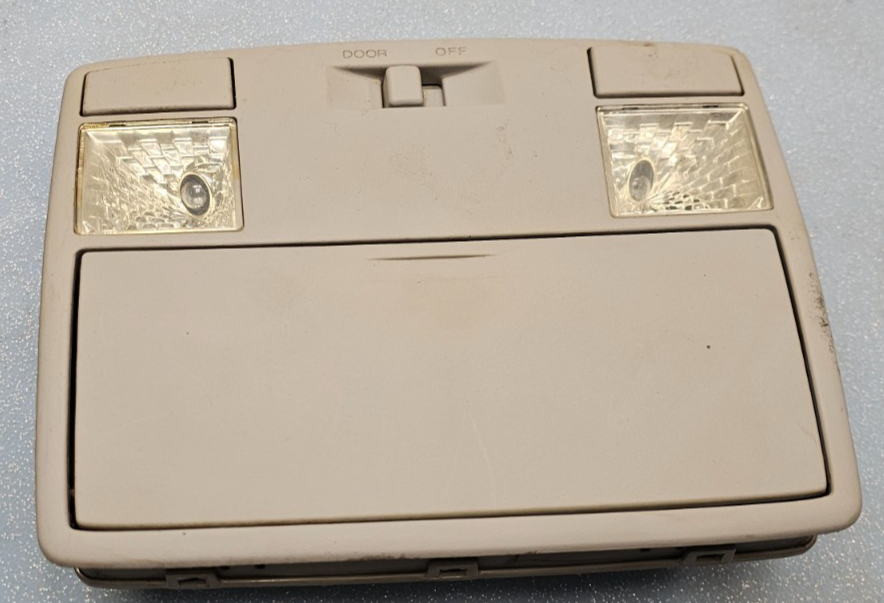 🔥03-08 MAZDA 6 RX8 OVERHEAD ROOF CONSOLE MAP DOME LIGHT STORAGE ASSEMBLY TAN