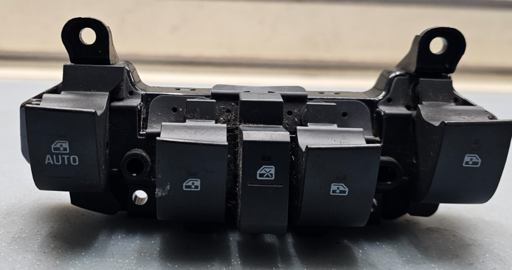 🔥09 Equinox Front Left Driver Master Door Window Power Switch Assembly BLACK