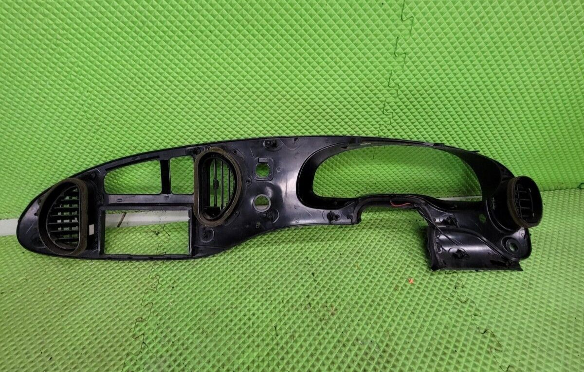 🔥97-03 Ford E-150 Econoline Dash Gauge Cluster Bezel Climate Radio Trim Black