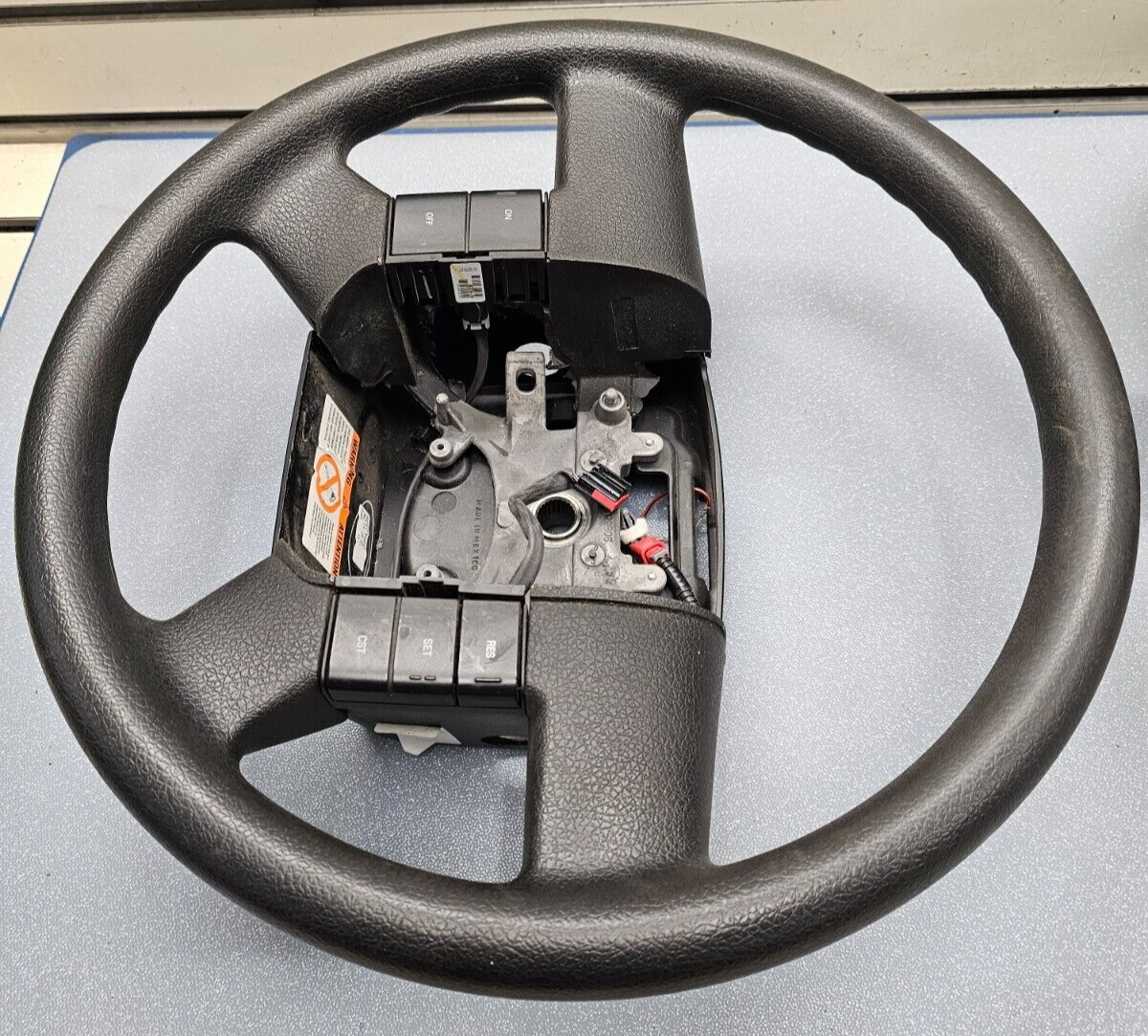 🔥04-08 Ford F-150 Rubber Left Driver Steering Wheel Cruise Control Black OEM