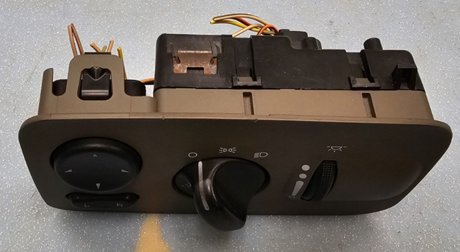 01-07 Caravan Town Country Headlight Fog Light Mirror Power Control Switch Black