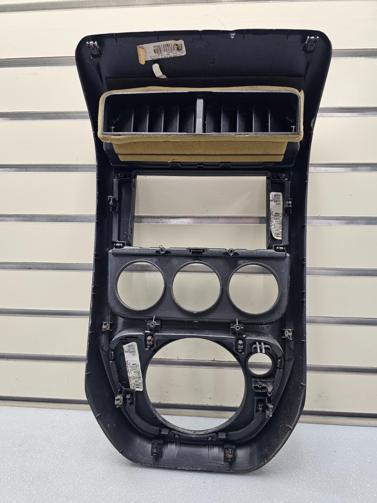 🔥03-06 Honda Element Center Dash Radio Surround Bezel Trim Panel Climate Black