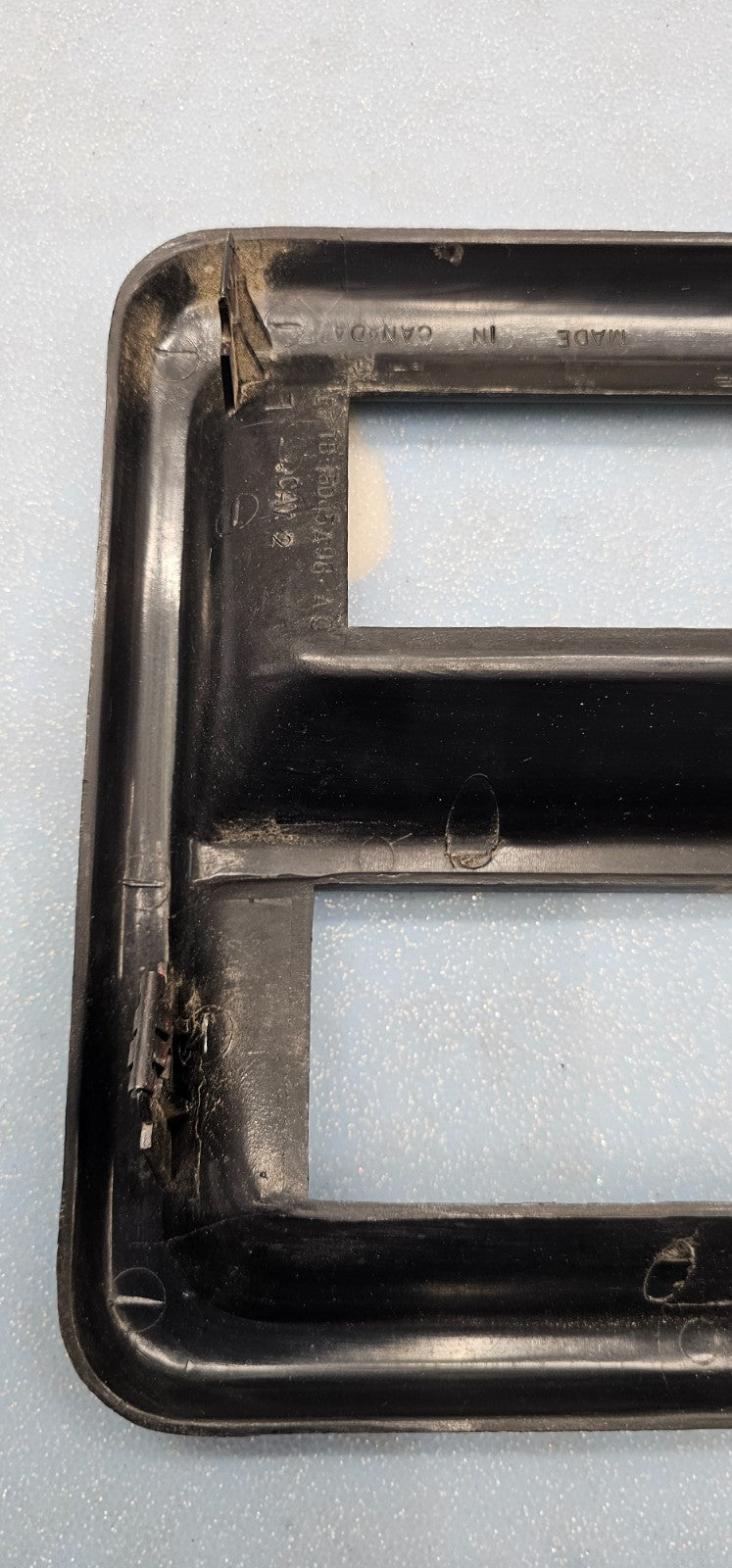 🔥87-91 Ford F150 F250 Bronco Center Dash Radio Stereo Bezel Trim Panel Black