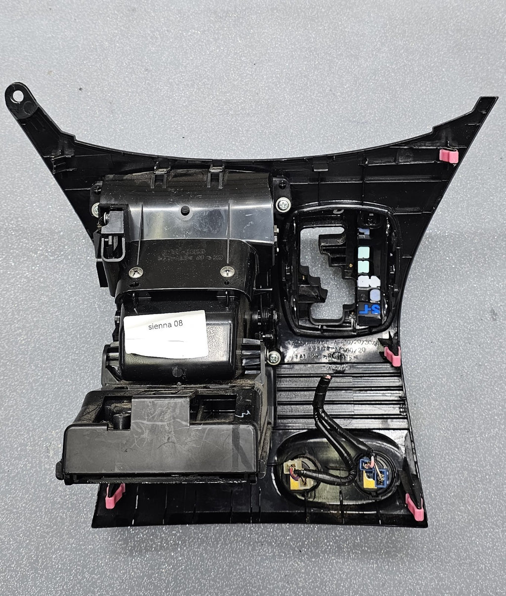 🔥04-10 TOYOTA SIENNA Center Console Gear Shifter Shift Bezel Cup Holder Black