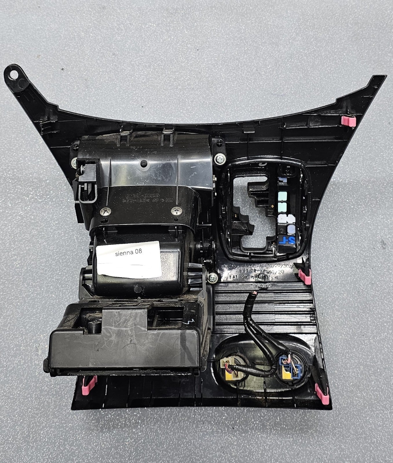 🔥04-10 TOYOTA SIENNA Center Console Gear Shifter Shift Bezel Cup Holder Black