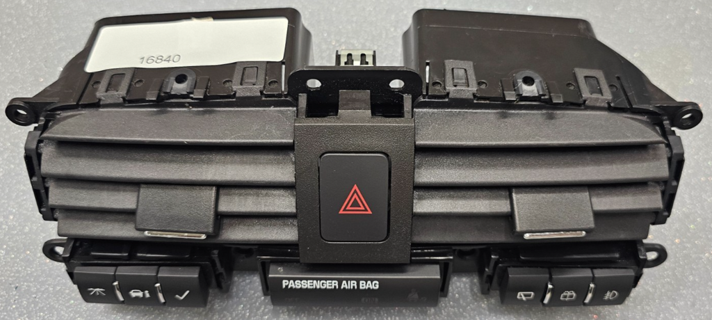 🔥07-09 CHEVROLET EQUINOX CENTER DASH A/C AIR VENT W/ HAZARD SWITCH BLACK OEM
