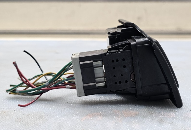 🔥98-02 Honda Accord Center Dash Clock W/Hazard Switch Board Digital Button OEM