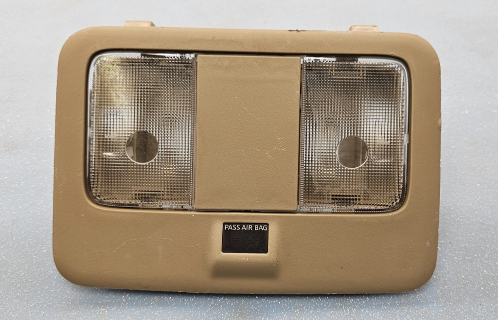 🔥2003-2007 Nissan Murano Overhead Console Light W/Connectors Plugs TAN OEM