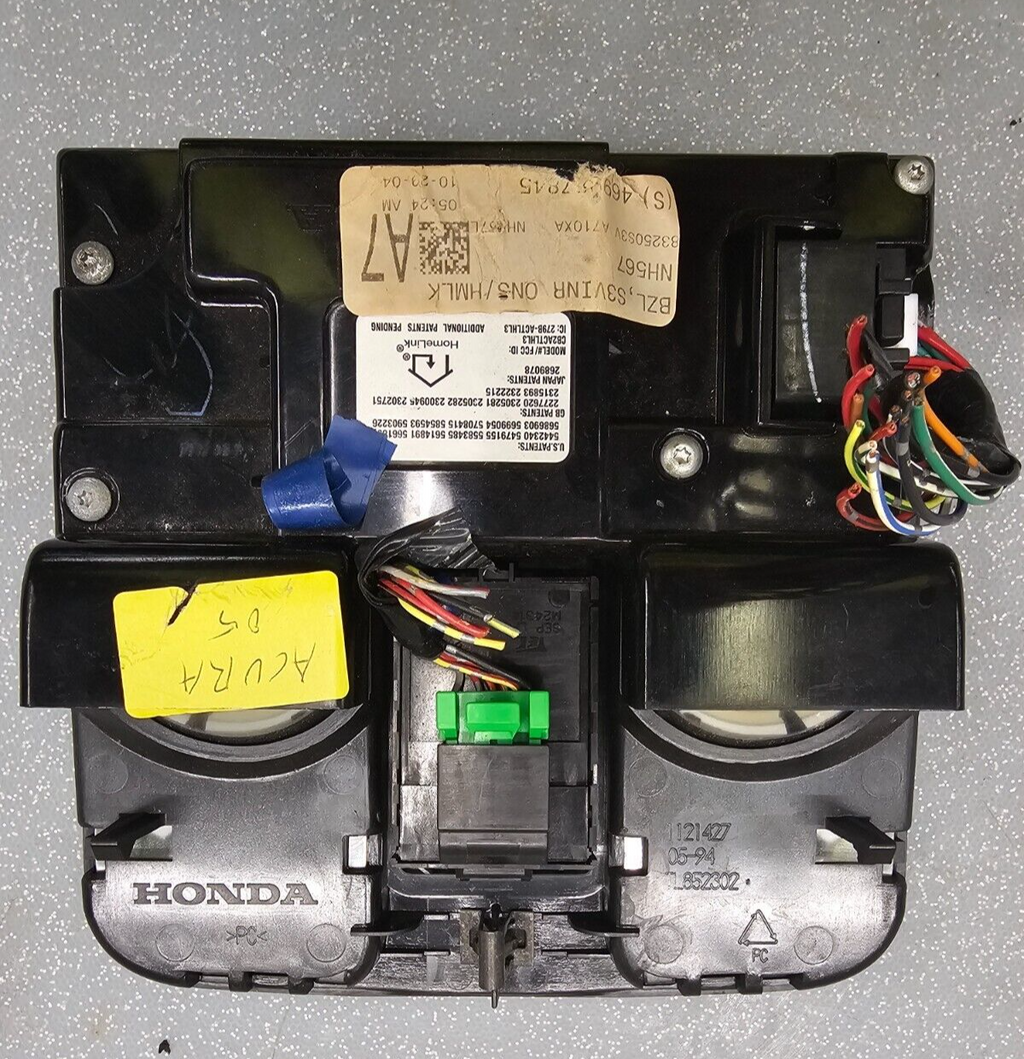 🔥04-06 ACURA MDX 07-09 RDX Overhead Console Homelink Sunroof Assembly Black OEM
