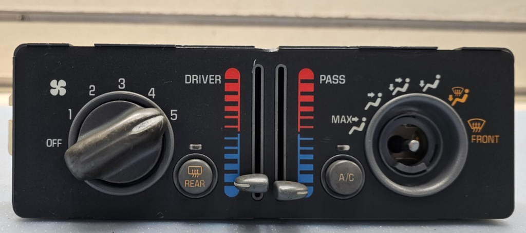 🔥01-03 Grand Prix Dash Center A/C Heater Climate Control Unit Temperature BLACK
