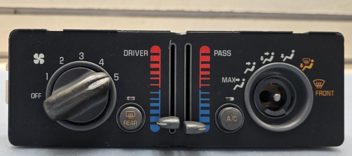 🔥01-03 Grand Prix Dash Center A/C Heater Climate Control Unit Temperature BLACK
