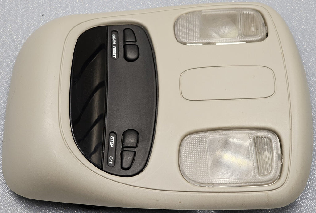 🔥02-05 Dodge RAM Overhead Console DOME Light Roof🔴Digital Compass GRAY 05