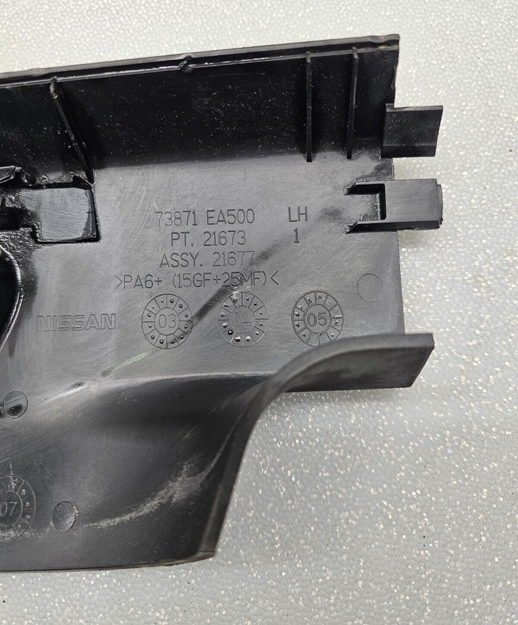 🔥05-12 Nissan Pathfinder N50 Roof Rack LH Left Driver Front End Cap Cover OEM