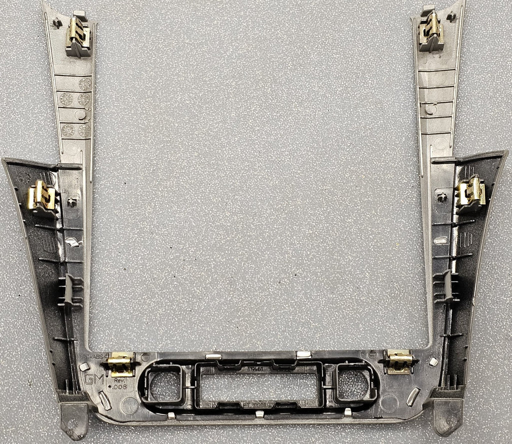 🔥2008-2012 Chevy MALIBU Center Dash Radio Bezel Panel OFF Signal Trim GRAY B8