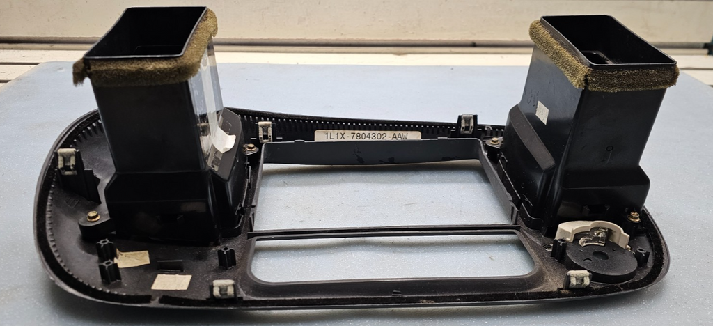 🔥97-03 Ford F150 Center Dash FM Radio Climate Trim Stereo BEZEL Panel DK Gray
