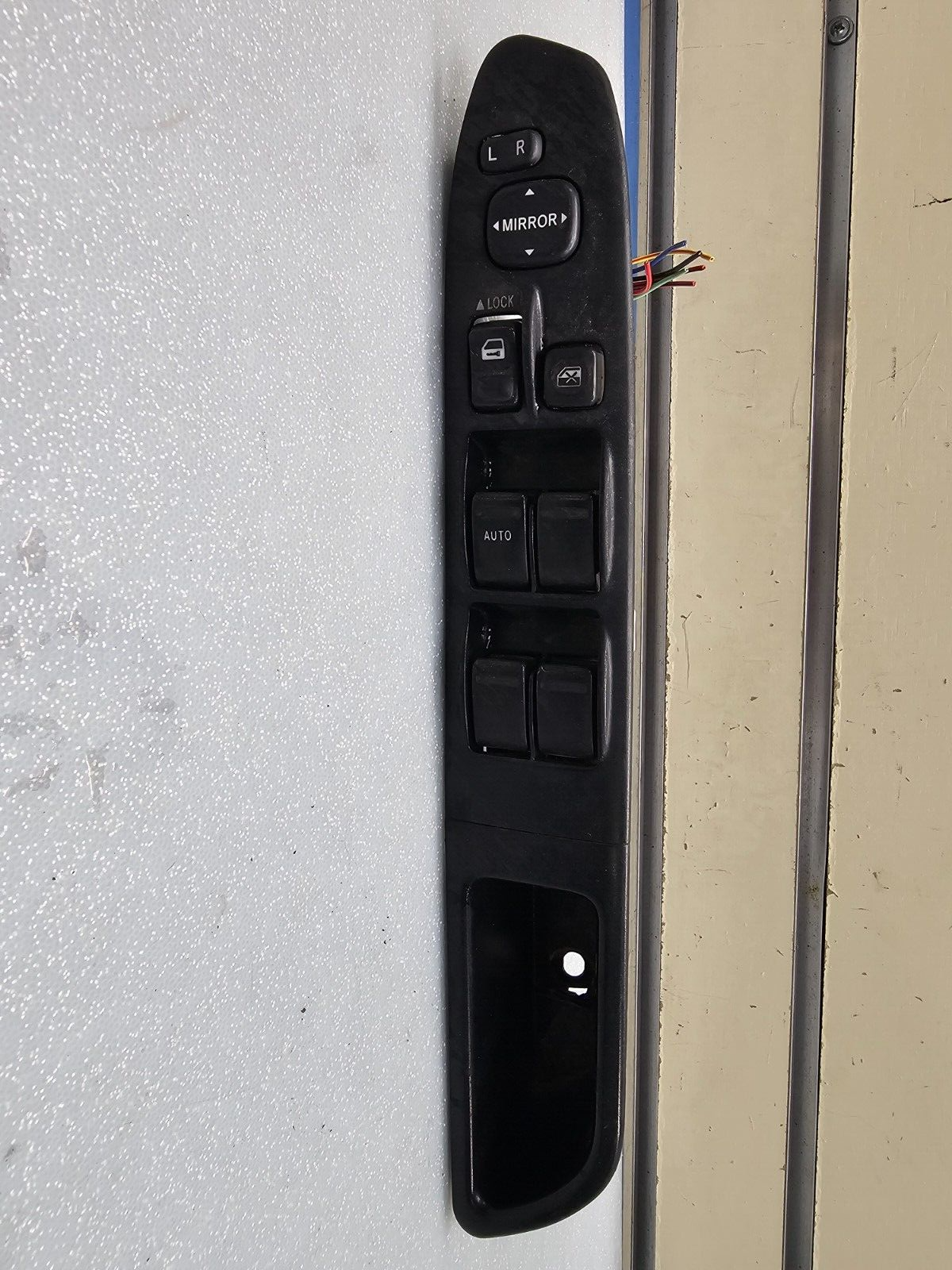 02-06 Toyota Camry Front Left Driver Master Power Window Switch Assembly Black