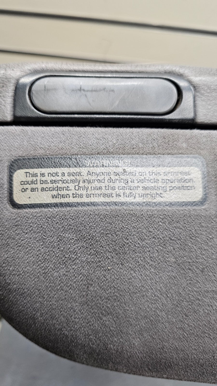 🔥94-01 RAM 1500 2500 3500 Front Center Console JUMP SEAT ARM REST Top Gray JS8