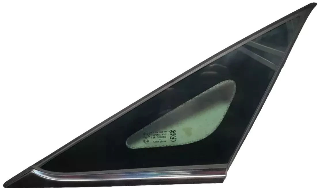 🔥11-14 Hyundai Sonata Right Passenger Quarter Glass w/ Chrome Strip OEM