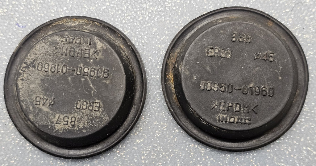 03-11 Toyota Corolla Trunk Drain Plugs Black Pair Set of 2 OEM/TC