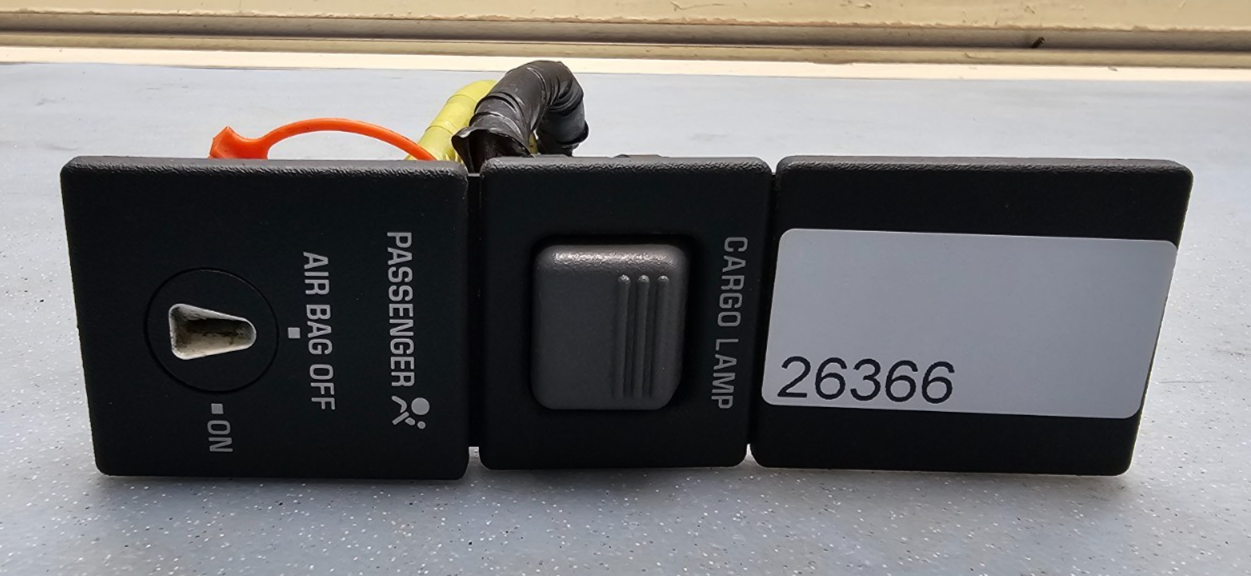 🔥95-99 CHEVY GMC TAHOE YUKON C/K TRUCK DASH AIR PASSENGER BAG CARGO LAMP SWITCH