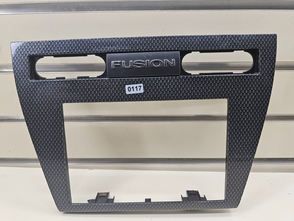 06-09 Fusion Milan Center Dash Trim Panel AM FM Radio Stereo Bezel CARBON BLACK