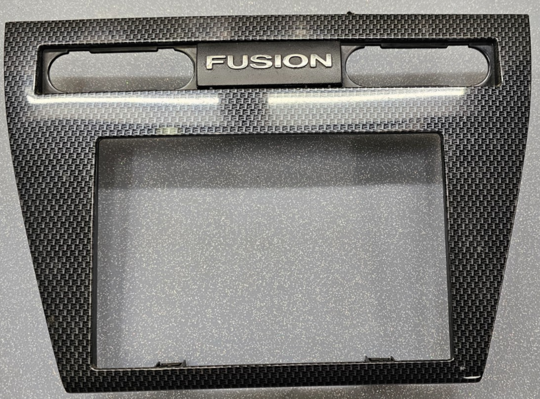 🔥06-09 Fusion Milan Dash Trim Panel FM Radio Stereo Bezel CARBON BLACK/SILVER